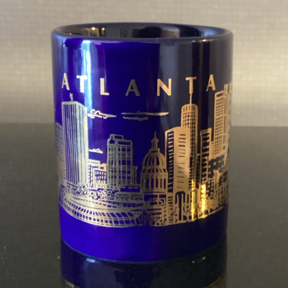 New Atlanta Coffee Mug Blue Gold